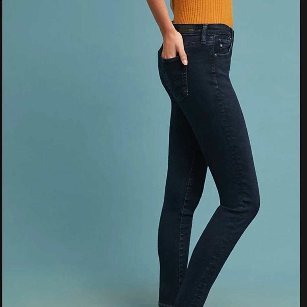 AG THE ABBY MID-RISE SKINNY ANKLE JEANS